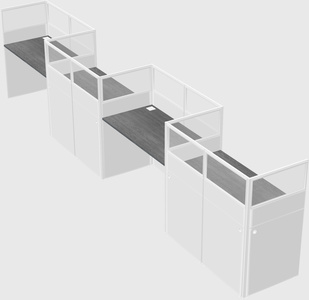 Rectangular cubicles