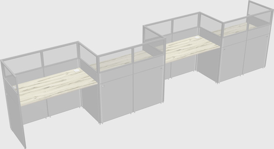 Rectangular cubicles