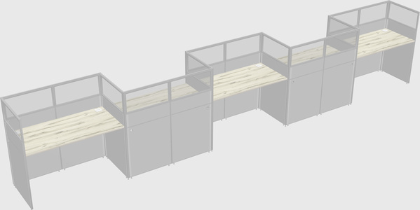 Rectangular cubicles
