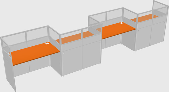 Rectangular cubicles