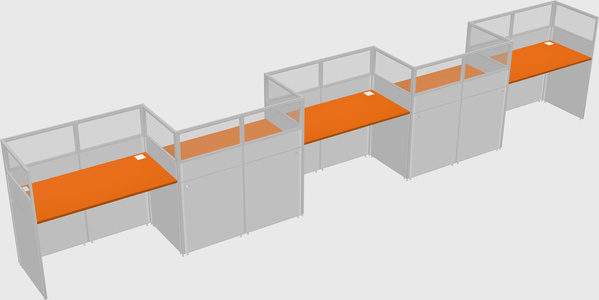 Rectangular cubicles