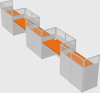 Rectangular cubicles