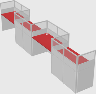 Rectangular cubicles