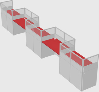 Rectangular cubicles