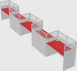 Rectangular cubicles