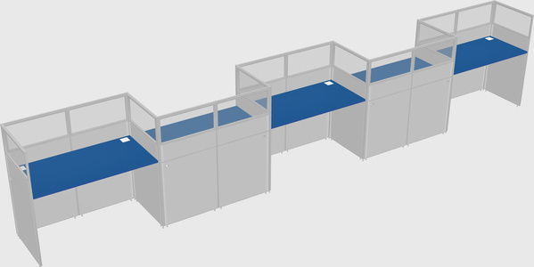 Rectangular cubicles