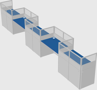 Rectangular cubicles
