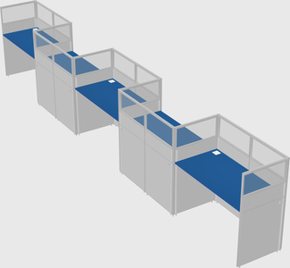 Rectangular cubicles
