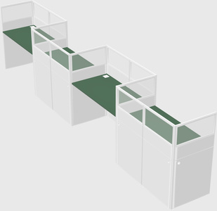 Rectangular cubicles