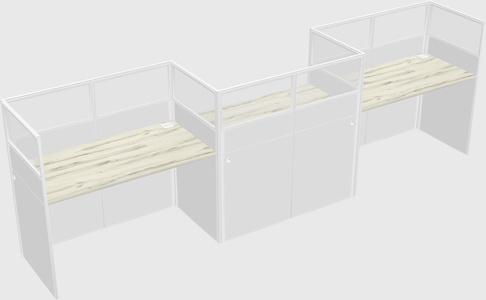 Rectangular cubicles