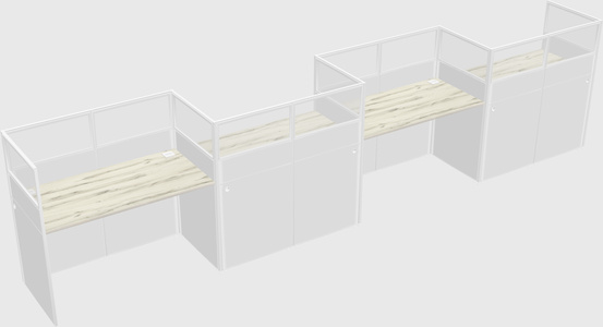 Rectangular cubicles
