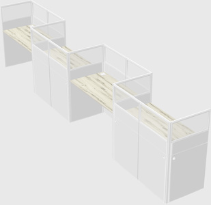 Rectangular cubicles