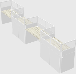 Rectangular cubicles
