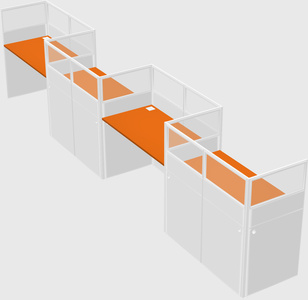 Rectangular cubicles