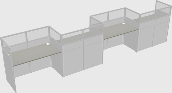 Rectangular cubicles