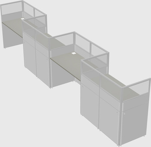 Rectangular cubicles