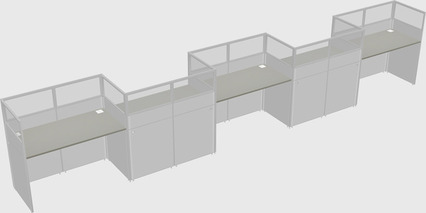 Rectangular cubicles