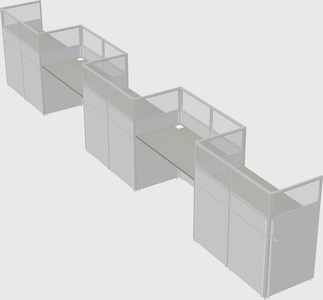 Rectangular cubicles