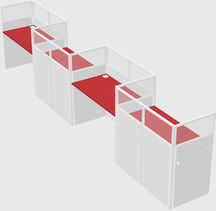 Rectangular cubicles