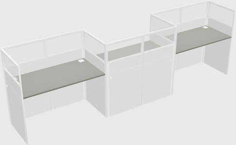 Rectangular cubicles