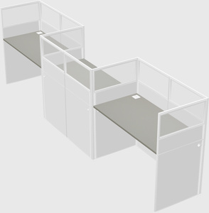 Rectangular cubicles