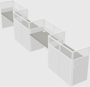 Rectangular cubicles