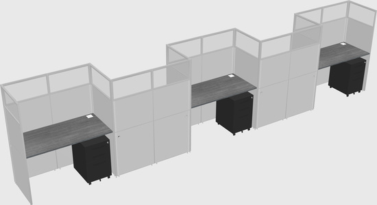 Rectangular cubicles