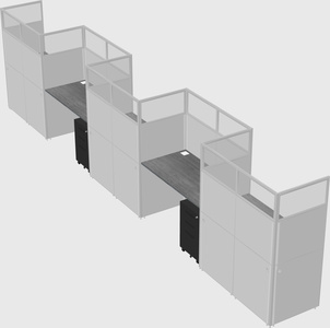 Rectangular cubicles