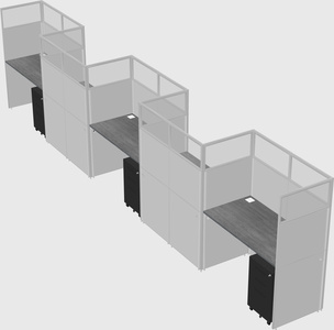 Rectangular cubicles