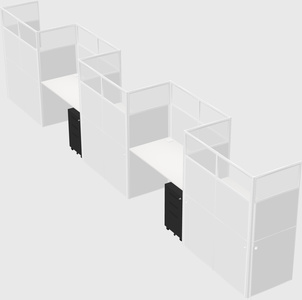 Rectangular cubicles