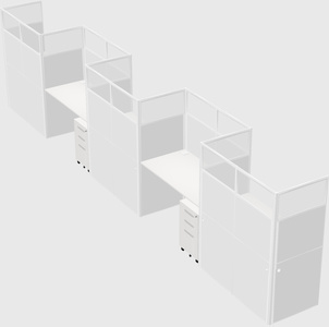 Rectangular cubicles