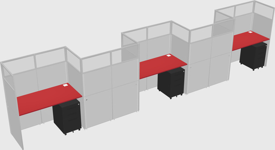 Rectangular cubicles