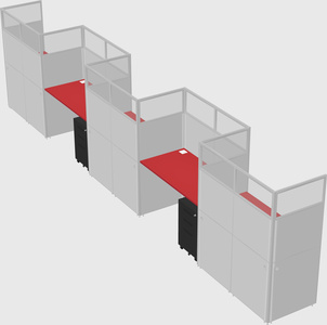 Rectangular cubicles