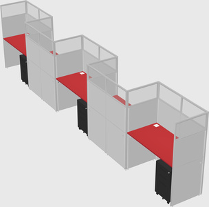 Rectangular cubicles