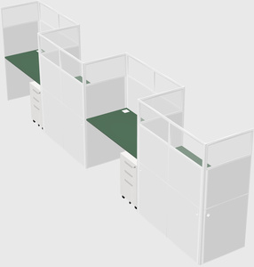 Rectangular cubicles