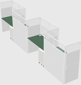 Rectangular cubicles