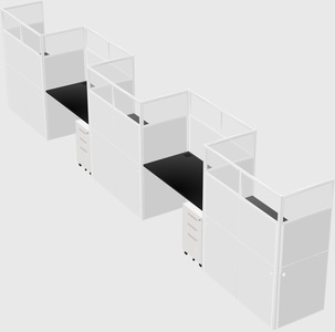 Rectangular cubicles