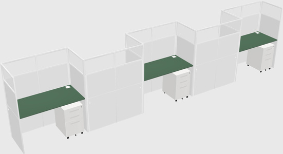 Rectangular cubicles