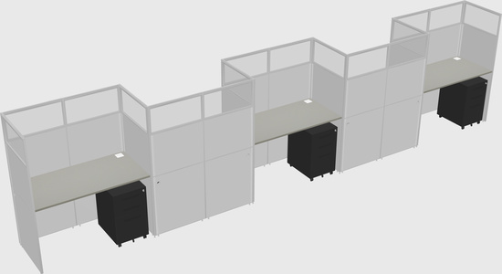 Rectangular cubicles