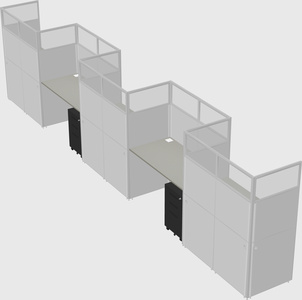 Rectangular cubicles