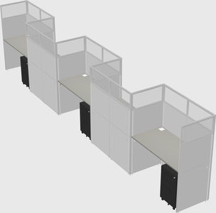 Rectangular cubicles