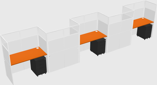 Rectangular cubicles