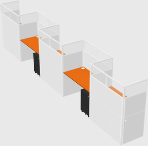 Rectangular cubicles