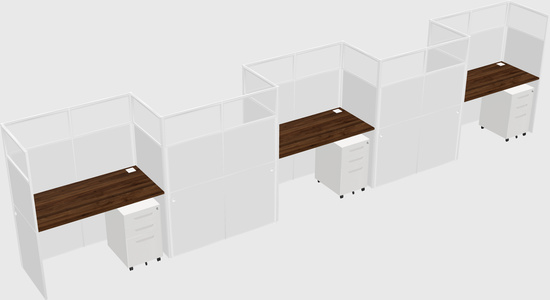 Rectangular cubicles