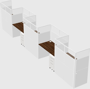 Rectangular cubicles