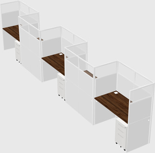 Rectangular cubicles