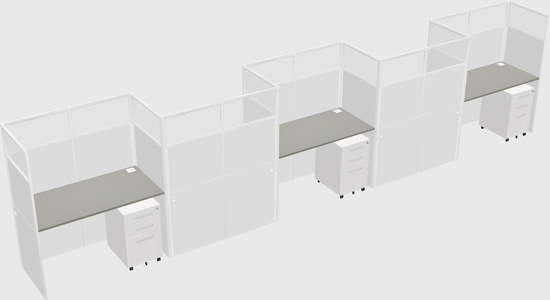 Rectangular cubicles