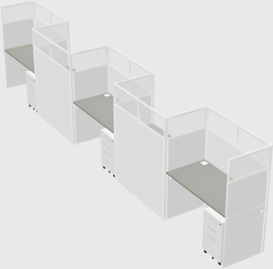 Rectangular cubicles