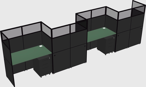 Rectangular cubicles