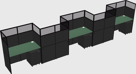 Rectangular cubicles